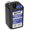 48x XCell 4R25 6V-Block Batterie SET - 6 Volt 9500 mAH 