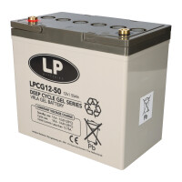 Landport LPCG12-50 VRLA GEL Akku 12V 55Ah Deep Cycle T6 wart