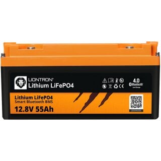 LIONTRON LiFePO4 12,8V 55Ah LX Smart BMS mit Bluetooth - All In 1 - Marine