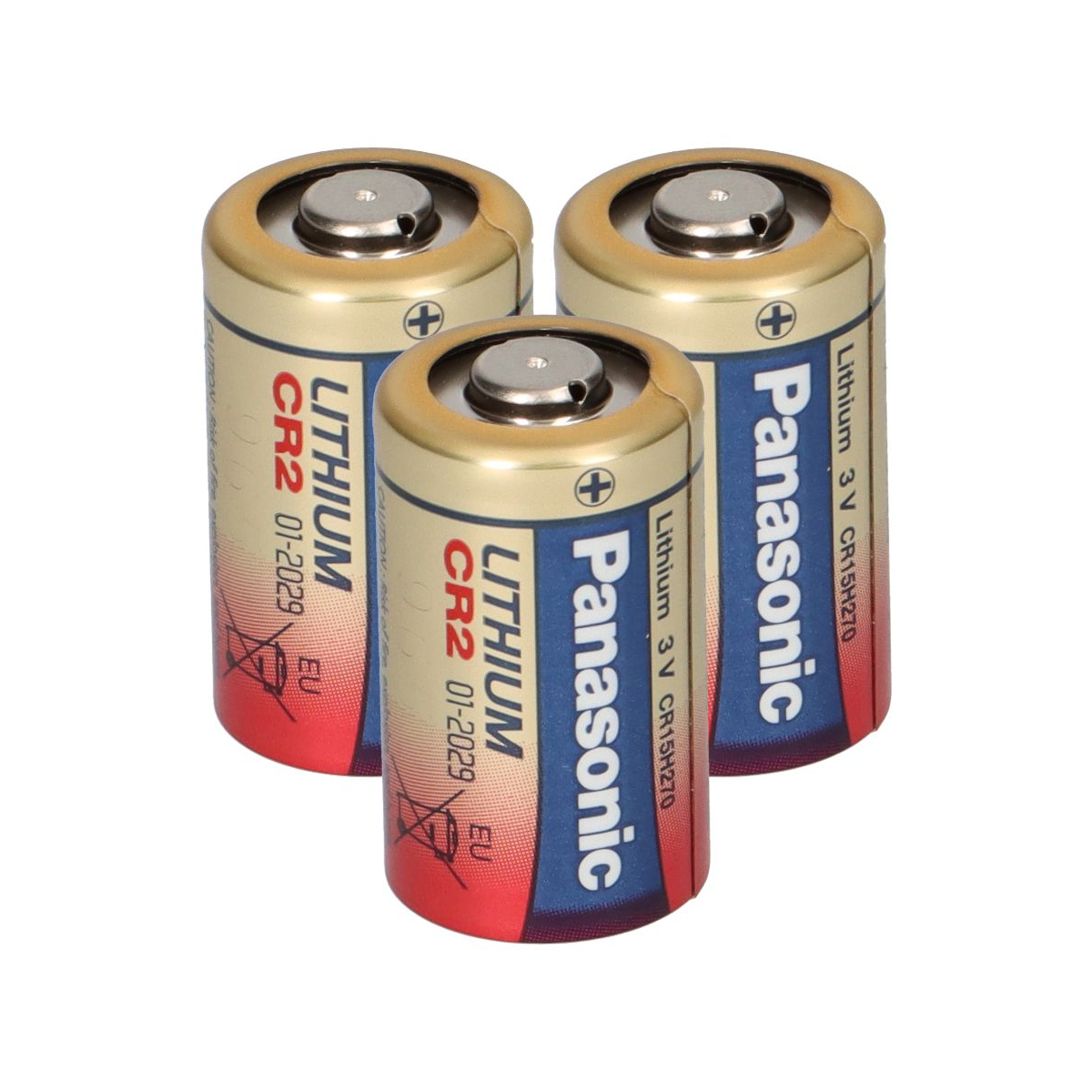 3x Panasonic CR2L 1BP Photobatterie Blister CR2 850mAh