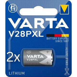 2x Varta V28PXL Photobatterie Lithium 6V 170mAh 1er Blister