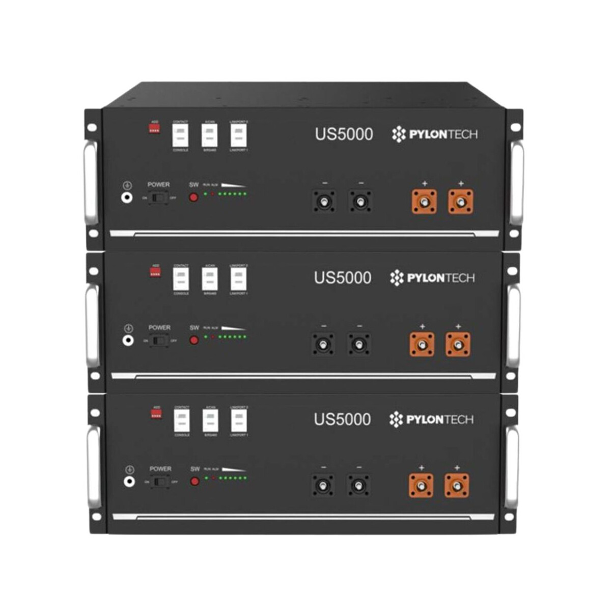 3x Pylontech US5000C 48V 14,4 kWh Lithiumspeicher Solarbatterie mit 0% MwSt nach §12 Abs. 3 UstG