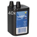 40x Varta 4R25 431 6V 8.500mAh Batterie Zink-Kohle