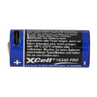 XCell 16340 Pro Li-Ion Akku 3,6V 850mAh USB-C – CR123A