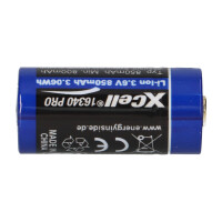 XCell 16340 Pro Li-Ion Akku 3,6V 850mAh USB-C – CR123A