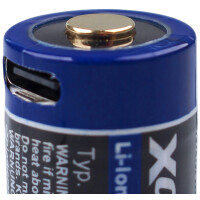 10x XCell 16340 Pro Li-Ion Akku 3,6V 850mAh USB-C – CR
