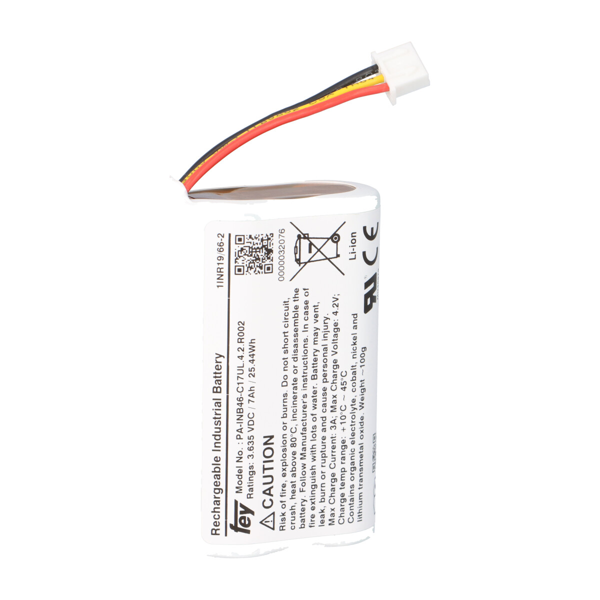 Lithium Akkupack 3,6V 7Ah 25,4Wh 1S2P PA-INB46