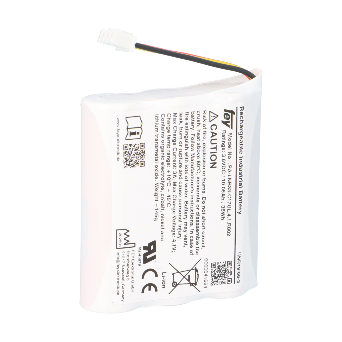 Lithium Akkupack 3,6V 10,5Ah 36Wh 1S3P PA-LNB33