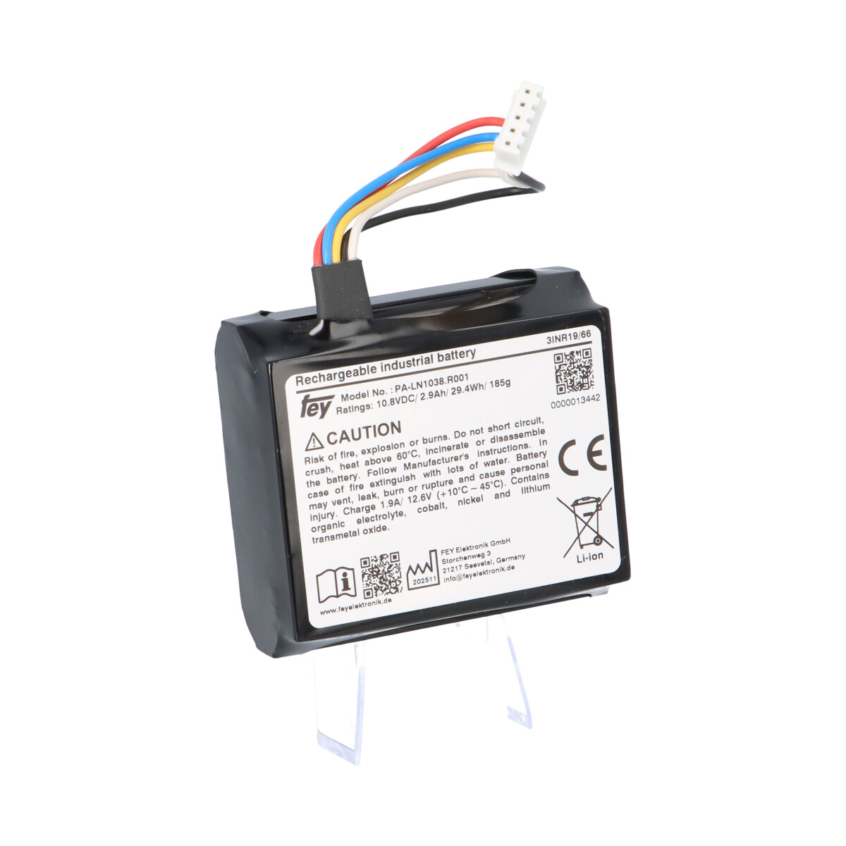 Li-Ion Akkupack 10,8 V 2,9 Ah (31,32 Wh) 3S1P – PA-LN1038, JST-Stecker