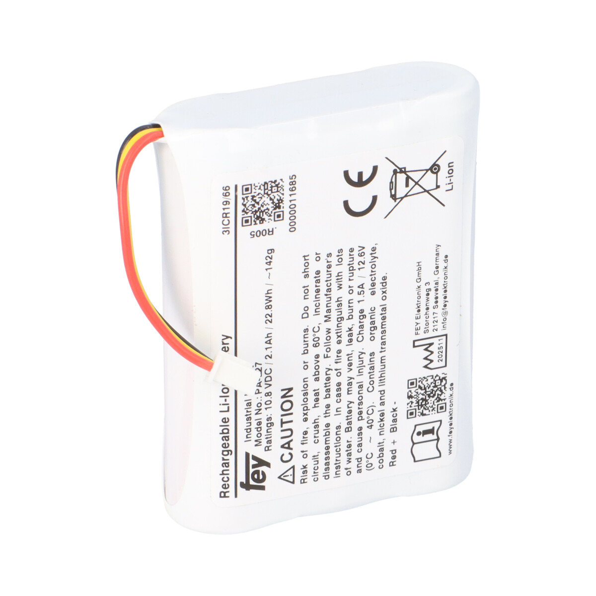 Lithium Akkupack 10,8V 2,25Ah 23,4Wh 3S1P PA-L27