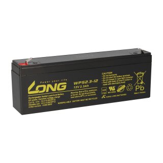 Kung Long WP2.3 12 12V 2,3Ah AGM Blei Batterie wartungsfrei VdS battery