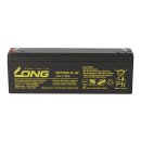 Kung Long WP2.3-12 12V 2,3Ah AGM Blei Batterie wartungsfrei VdS battery