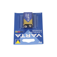 5x VARTA 4922 Longlife Power 9V Block Batterie 6LR61 - passe