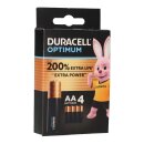 Duracell MN1500 AA Mignon Batterie Optimum 4er Blister