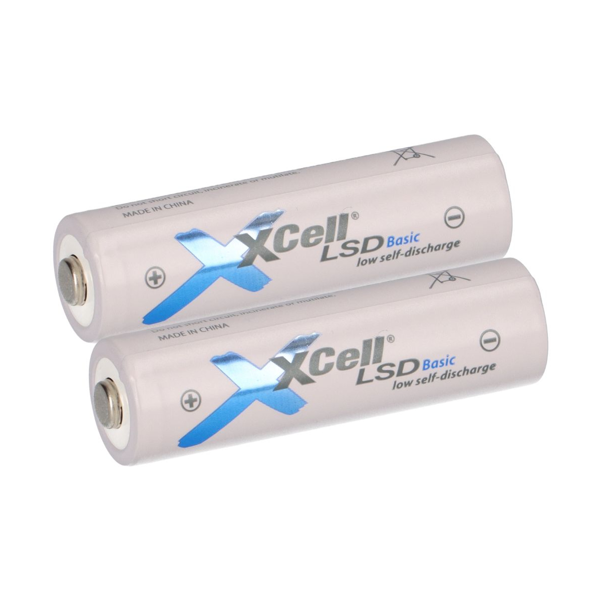 2x XCell Mignon AA Akku LSD Basic Ni-MH 1,2V 2100mAh