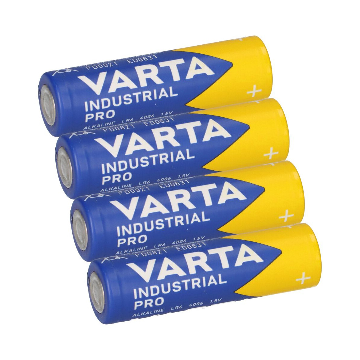 4x VARTA Industrial Pro AA LR6 1,5V Alkaline – Mignon 4006