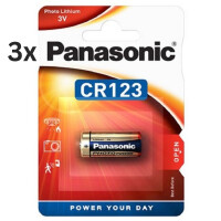 3x Panasonic CR123AL/1BP Photobatterie C gallery