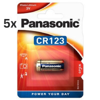 5x Panasonic CR123AL/1BP Photobatterie C gallery