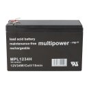 Multipower Blei-Akku MPL1234H-V0 12V / 8,5Ah- Flame retardant Hochstrom - Longlife 10 Jahre