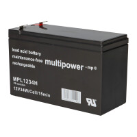 Multipower MPL1234H-V0 AGM Hochstrom-Longlife-Akku 12V 8,5Ah