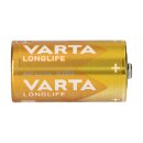 Varta Batterien C Baby, 2er Blister, Longlife, Alkaline, 1,5V, ideal für Fernbedienungen, Wecker, Radios