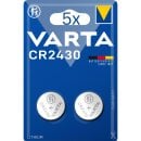 5x Varta CR2430 3V Lithium Knopfzelle - 2er Blister