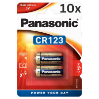 20x Panasonic CR123A Photobatterie - (10 productbox