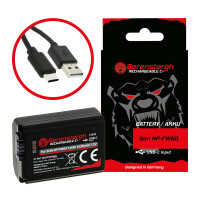 Berenstargh Akku mit USB-C Input für Sony NP-FW50 1