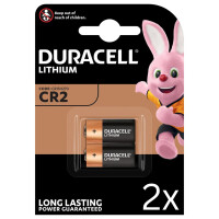 4x Duracell Photobatterie CR2 Ultra Lithium 3V / 850mAh (2x 