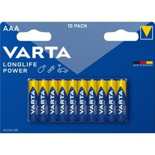 Varta 4903 Longlife Power Micro Batterie 10er Blister