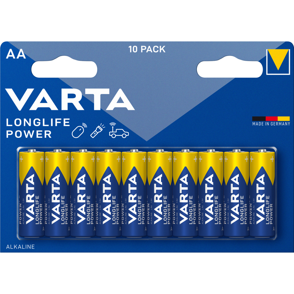 Varta Longlife Power AA Mignon Batterie 4906 10er Blister