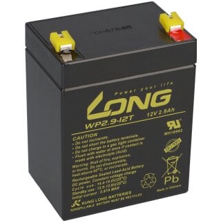 MP1236H Multipower Blei Akku 12 Volt 9000mAh mit zwei Faston Kontakten  6,3mm 151x65x102mm,, 12 Volt, Multipower, Akku für Blei Gel AGM, Akkus