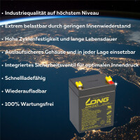 Kung Long WP2.9-12T 12V 2,9Ah AGM Blei Accu Bleiakku Batteri
