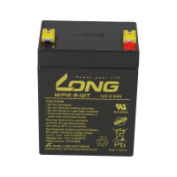 Kung Long WP2.9-12T 12V 2,9Ah AGM Bleiakku F1 4,8mm 4