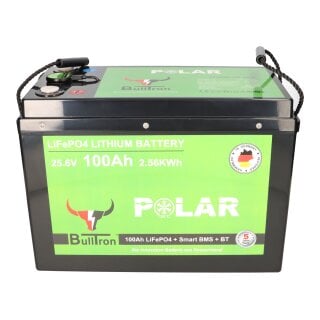 BullTron LiFePO4 25,6V 100Ah Smart BMS Bluetooth Polar