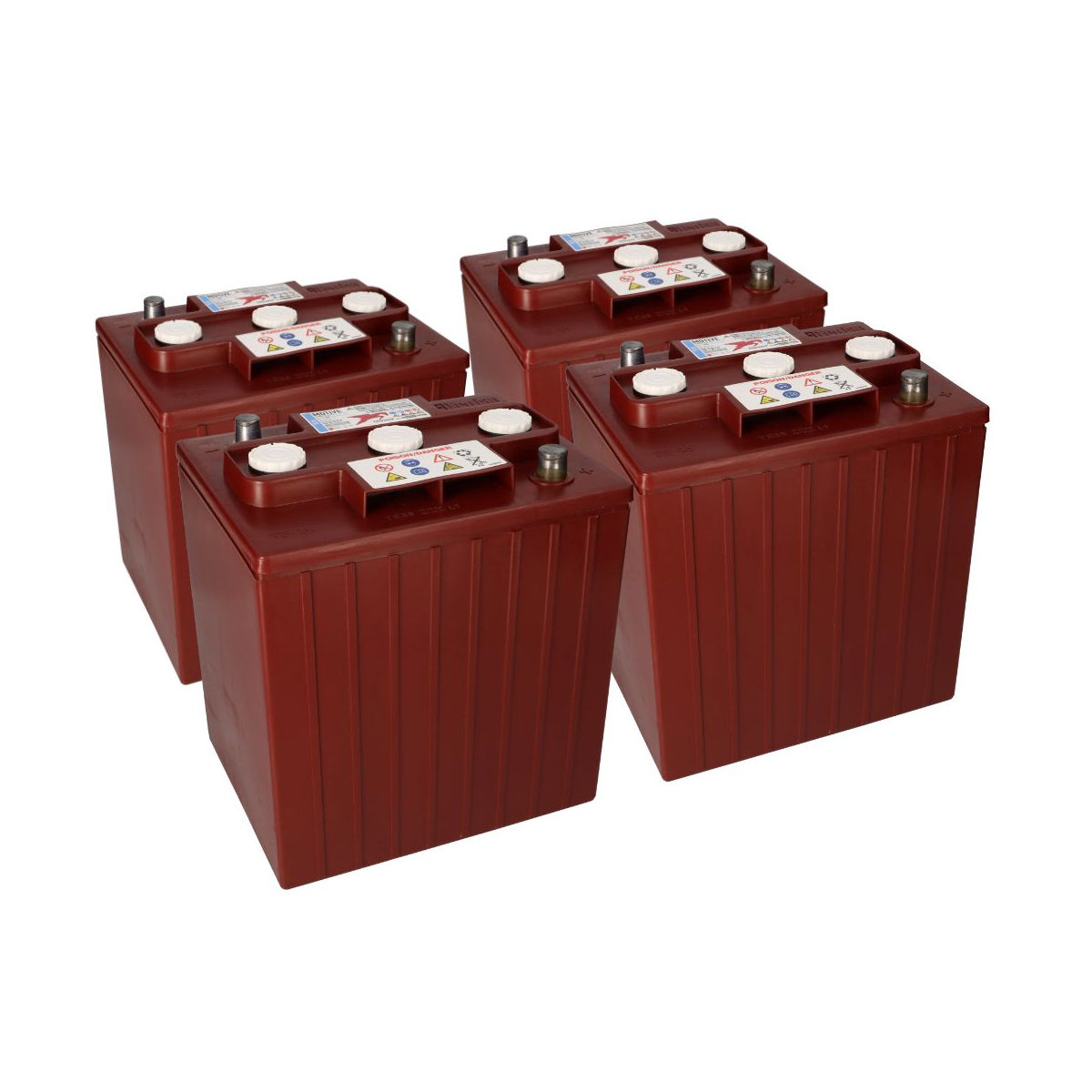 4x Traktionsbatterie Trojan TE35 6V 245Ah Deep Cycle AP-Anschluss