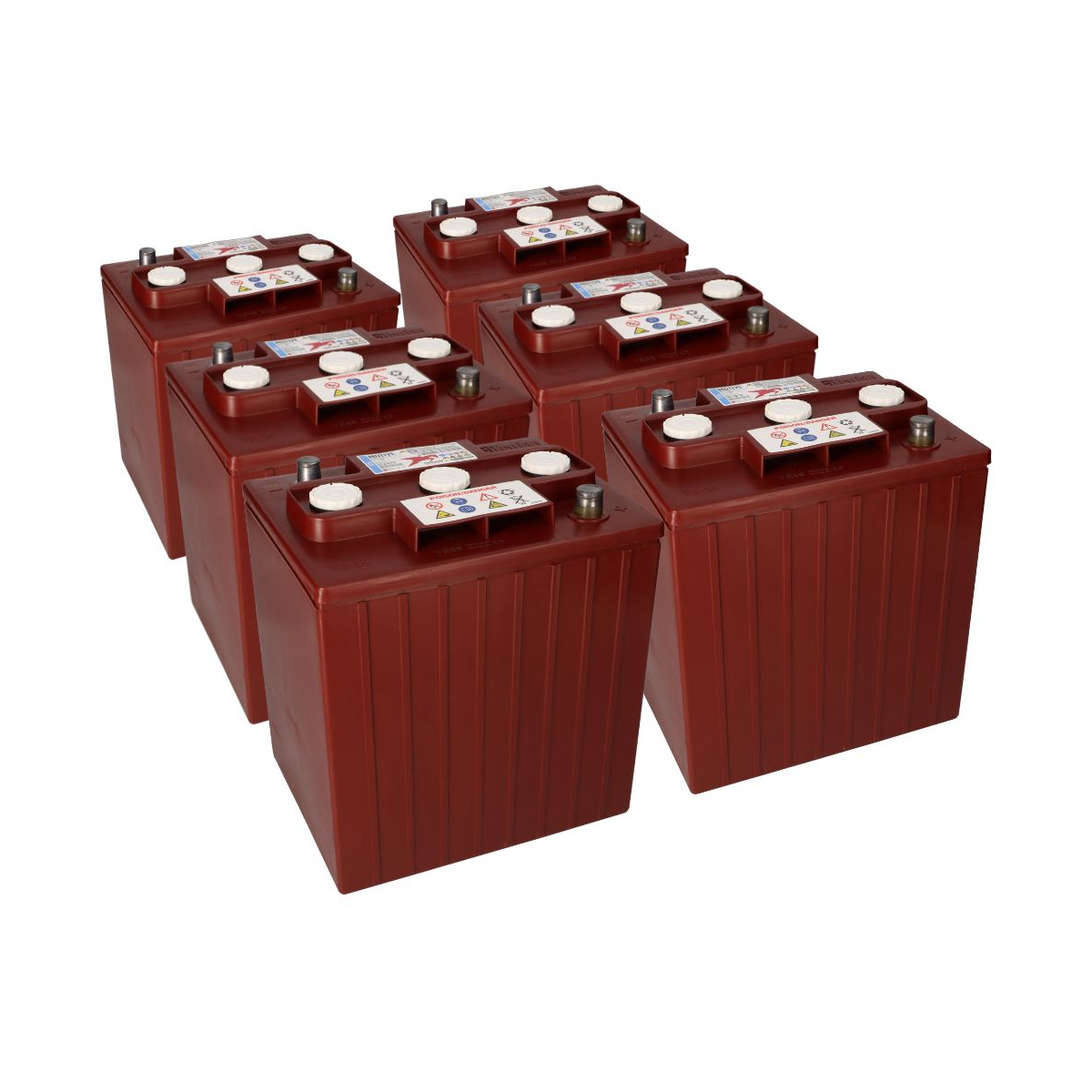 6x Traktionsbatterie Trojan TE35 6V 245Ah Deep Cycle AP-Anschluss
