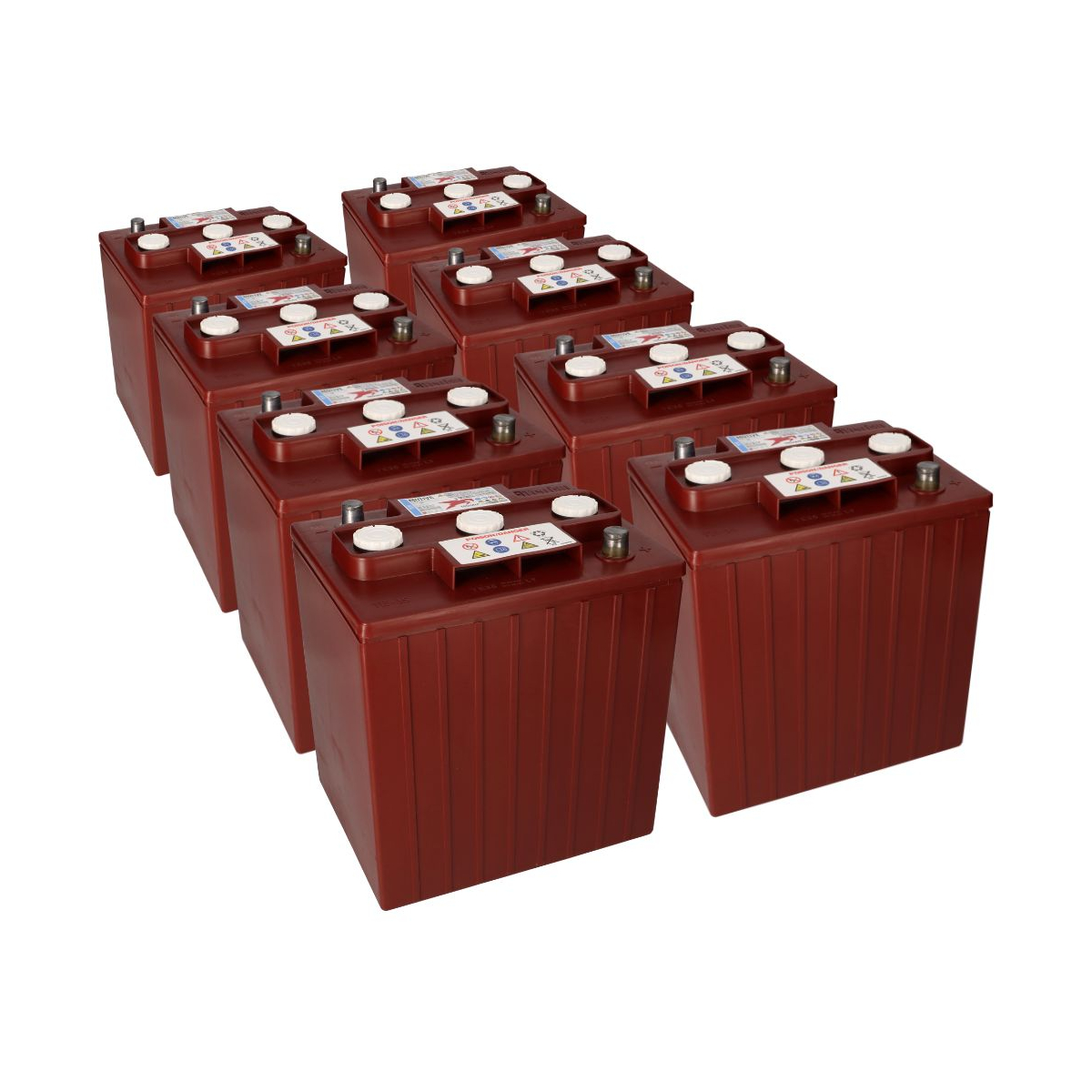8x Traktionsbatterie Trojan TE35 6V 245Ah Deep Cycle AP-Anschluss