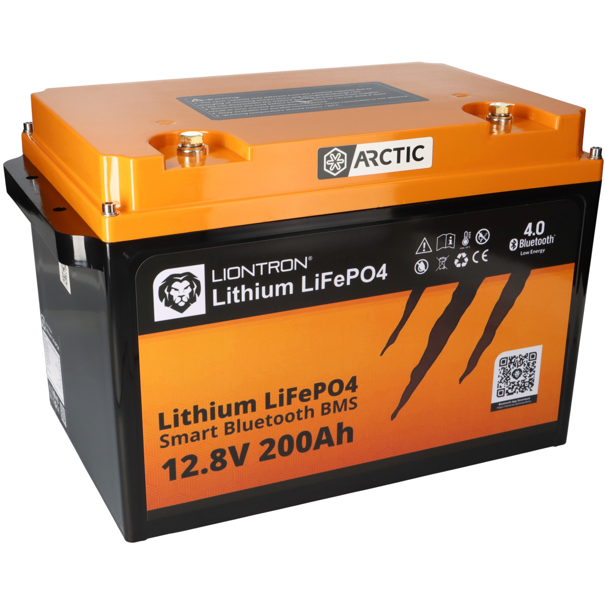 LIONTRON LiFePO4 Akku 12,8V 200Ah LX Arctic BMS bis -30°C mit Bluetooth mit 0% MwSt nach §12 Abs. 3 UstG
