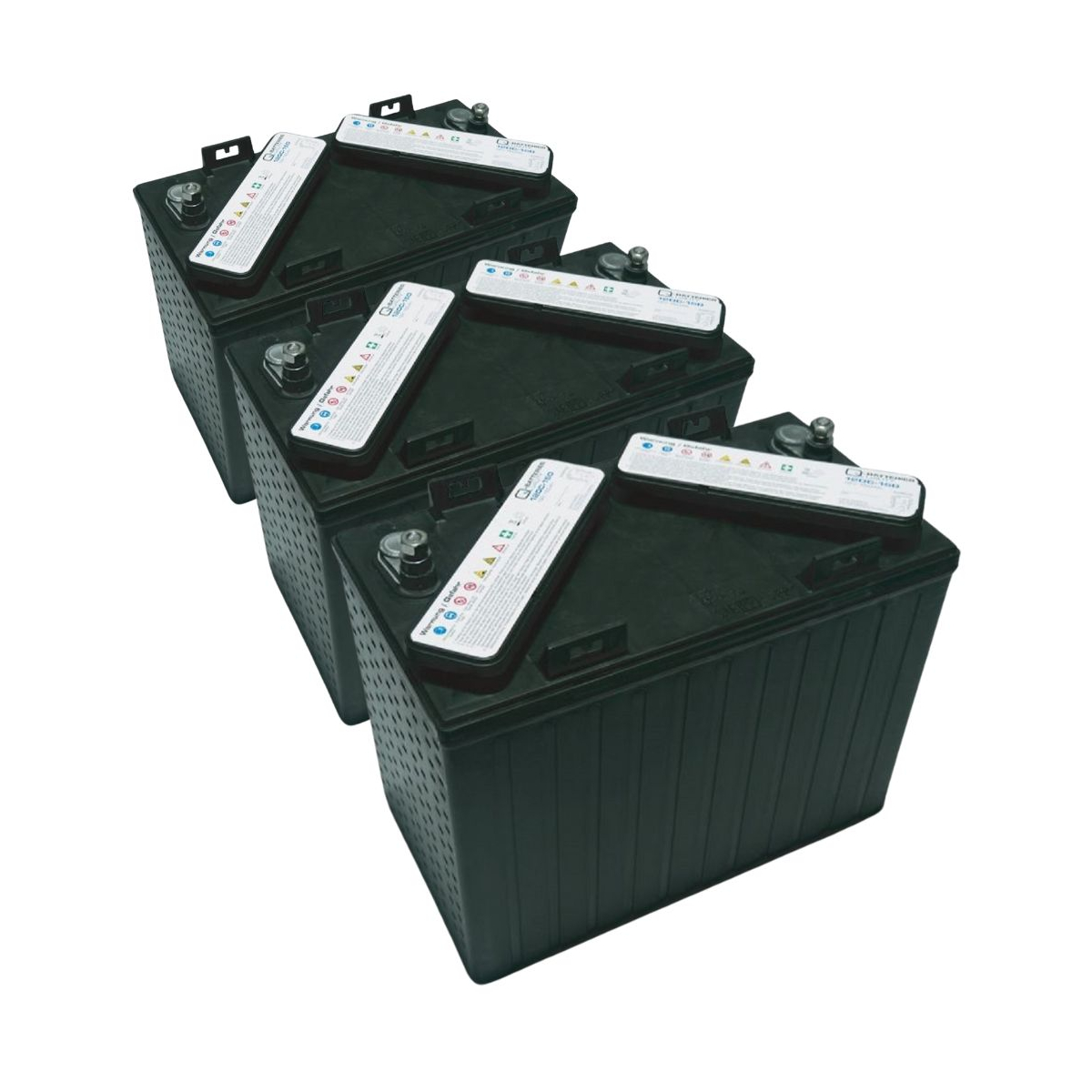 3x Q-Batteries 12DC-150 12V 150Ah Deep Cycle Traktionsbatterie