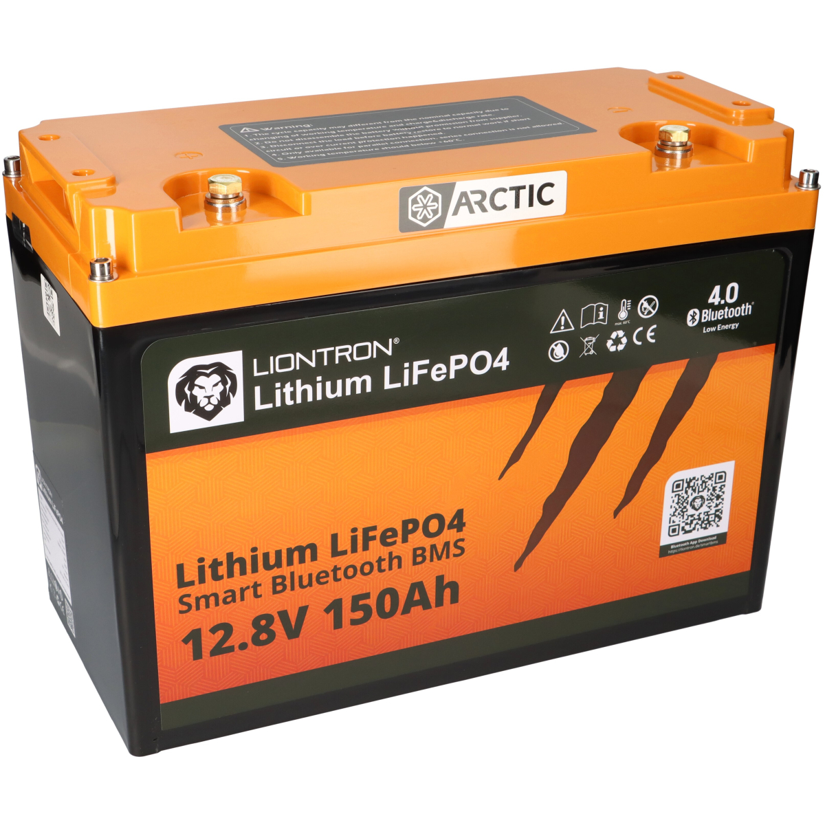 LIONTRON LiFePO4 Akku 12,8V 150Ah LX Arctic bis -30°C Bluetooth Akku mit 0% MwSt nach §12 Abs. 3 UstG