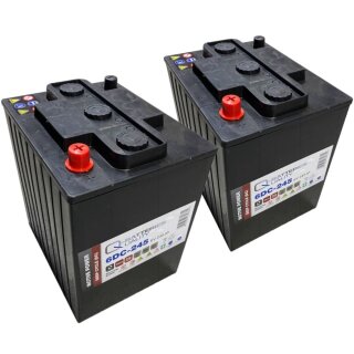 2x Q-Batteries 6DC-245 6V 245Ah Deep Cycle Traktionsbatterie