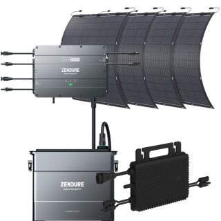 Zendure SolarFlow2000 1x AB2000 + Wechselrichter + 4x 210W Solarpanel