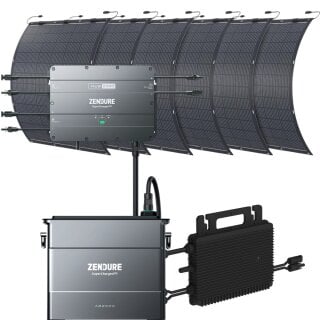 Zendure SolarFlow2000 1x AB2000 + Wechselrichter + 6x 210W Solarpanel