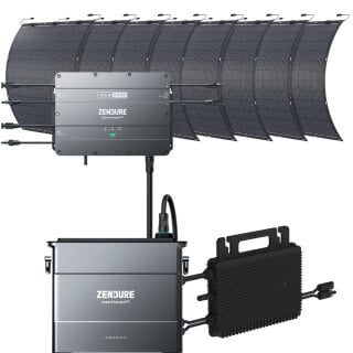 Zendure SolarFlow2000 1x AB2000 + Wechselrichter + 8x 210W Solarpanel