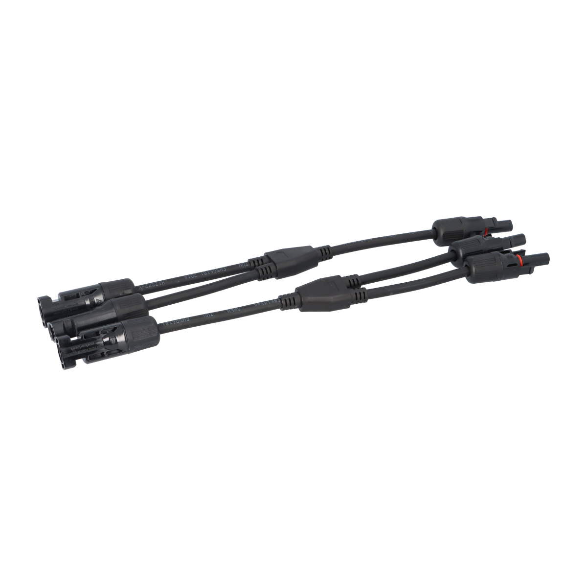 Y-Verbinder MC4 Kabelverlängerung Paar 2-fach Abzweigbuchsen 0% MwSt nach §12 Abs. 3 UstG