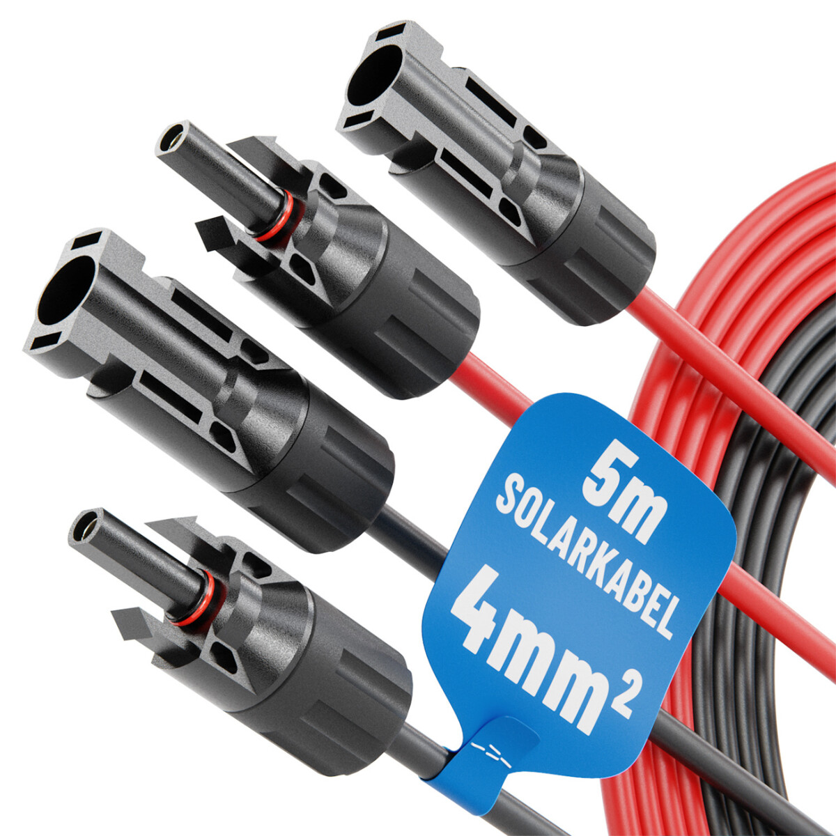 Absina Solarkabel Photovoltaik Set MC4 4mm² / IP67 (5m) 0% MwSt nach §12 Abs. 3 UstG