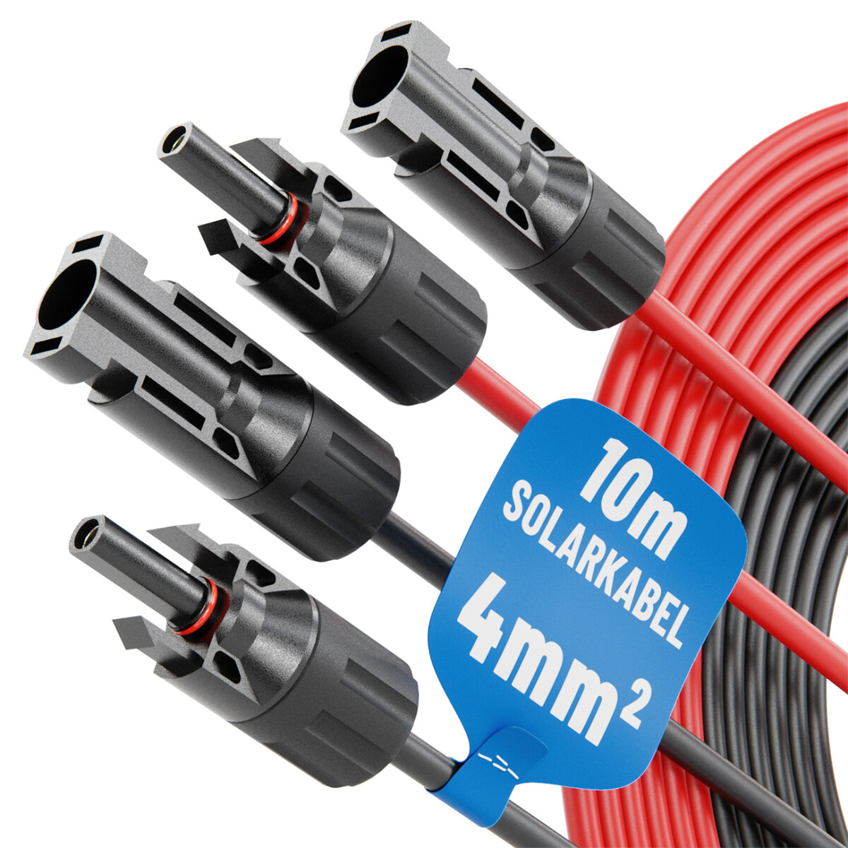 Absina Solarkabel Photovoltaik Set MC4 4mm² / IP67 (10m) 0% MwSt nach §12 Abs. 3 UstG