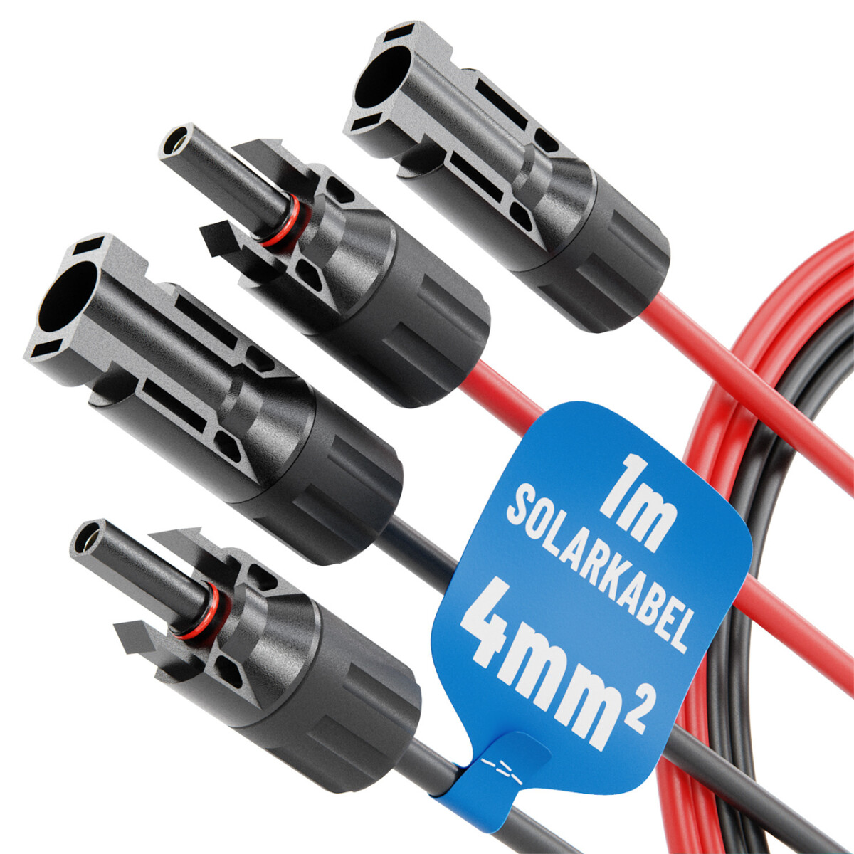 Absina Solarkabel Photovoltaik Set MC4 4mm² / IP67 (1m) 0% MwSt nach §12 Abs. 3 UstG