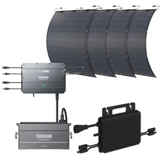 Zendure SolarFlow2000 1x AB1000 + Wechselrichter + 4x 210W Solarpanel